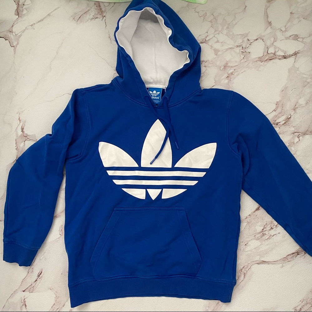Blue Adidas hoodie